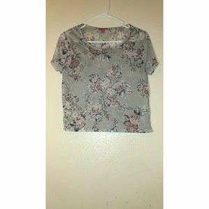 Cute floral crop top